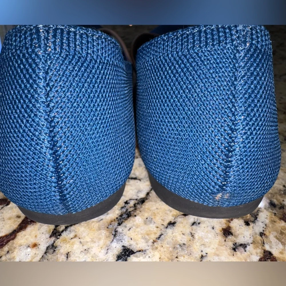 VIVAIA Knit Pointed-Toe Flats Blue & Blush EU 41 | US 10–10.5 - Picture 6 of 7